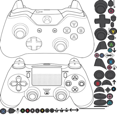 How To Draw Gamepad Console Controller Coloring Book For