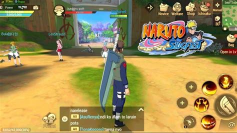 Naruto Slugfest Gameplay 3d Open World Mmorpg Androidios Youtube