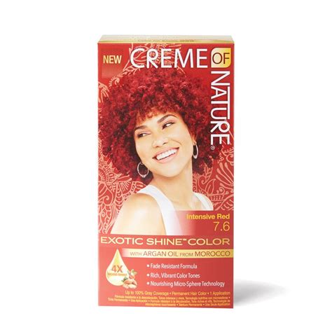 Exotic Shine Intensive Red Permanent Hair Color By Creme Of Nature