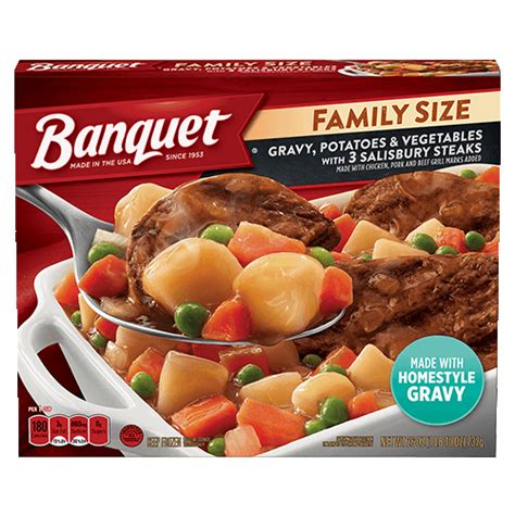 Tastes like it took all day to cook. Banquet Salisbury Steak Family Size Nutrition - NutritionWalls