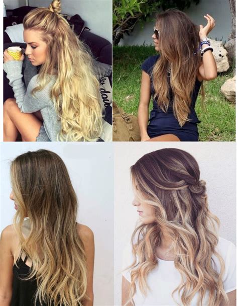 Comes in full head clip in pieces. Premium Full Head Soft Clip in Dip dye Ombre Hair ...