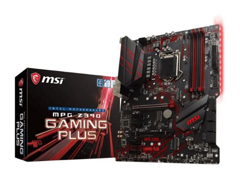 Msi Mpg Z390 Gaming Plus Atx Motherboard S1151 9gen 4xddr4 2xpci E Dvi