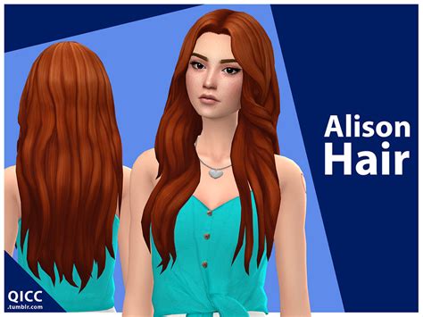 The Sims Resource Alison Hair By Qicc Sims 4 Hairs