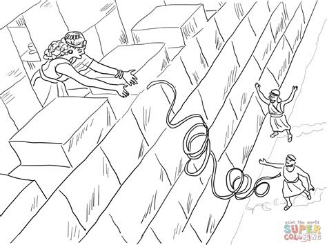 Rahab And The Spies Bible Coloring Pages Jr Church Bible Coloring