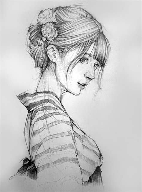 Artstation Portrait Drawing In Pencil Toh Yasu藤保 012 藤保 Toh Yasu