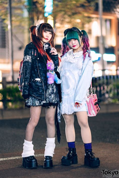 17 Year Old Remon And 19 Year Old Yunyun On The Tokyo Fashion