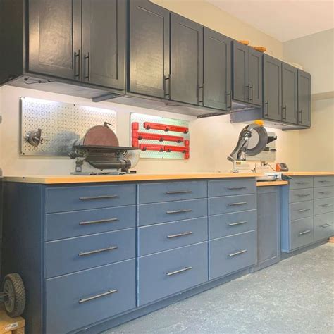 The Ultimate Garage Workbench With Cabinets Home Cabinets