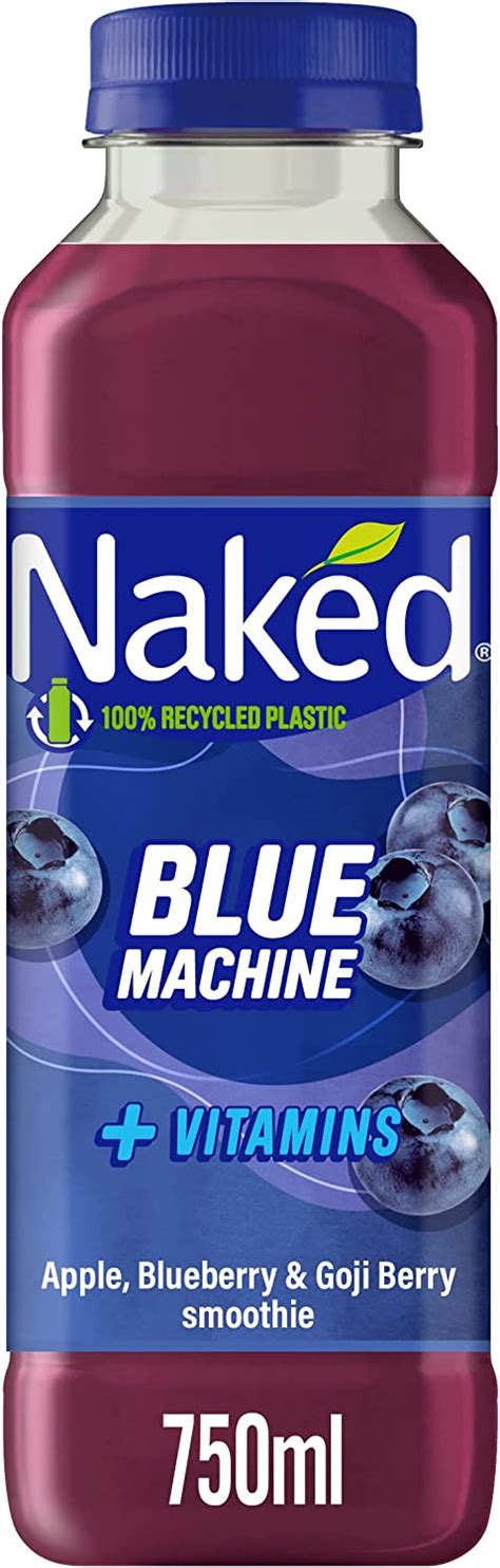 Naked Blue Machine Fruit Smoothie 750ml Uk Grocery