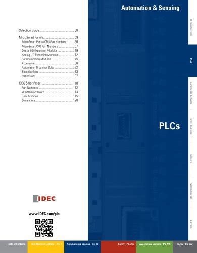 Complete Plc Catalog Idec Usa Pdf Catalogs Technical