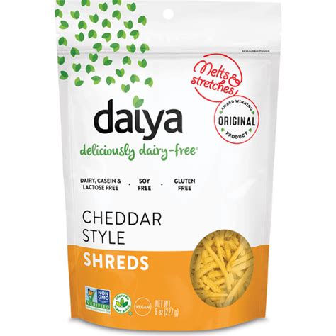 Daiya Dairy Free Cheddar Style Vegan Cheese Shreds Oz Cheddar