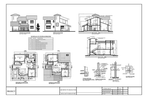 Premium Quality Four Bedroom Double Story House Plan