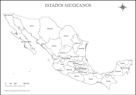 Mapa Mexico Estados Nombrespng 1170×826 Mapa Pinterest