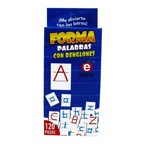 Forma Palabras Con Renglones 120 Piezas De 24 X 3 Cm Educatodo