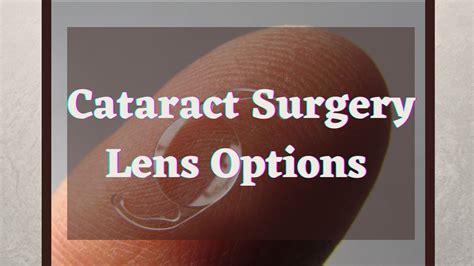 Best Lens Options For Cataract Surgery In EyeMantra