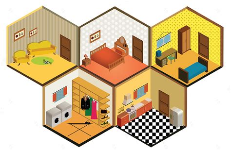 3d Perspective Rooms On Behance