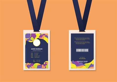 Free Download Id Card Template On Behance