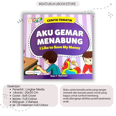 Jual Buku Cerita Tematik Anak Bergambar Aku Gemar Menabungbuku