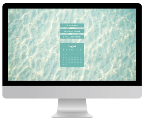 Free August 2020 Calendar Desktop And Mobile Wallpaper Traveling