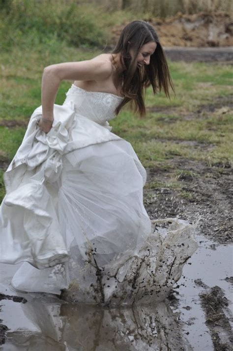 Trash Your Dress Love The Mud Post Wedding Wedding Shoot Wedding Attire Wedding Dresses