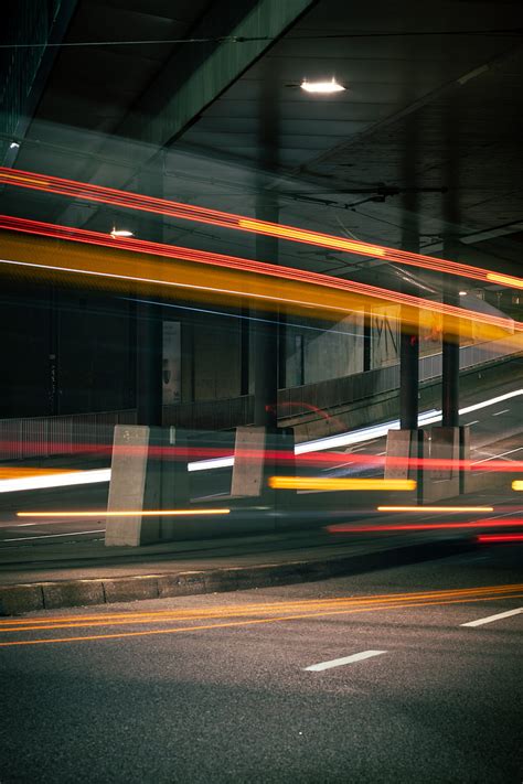 Road Lights Long Exposure Blur Motion Hd Phone Wallpaper Peakpx