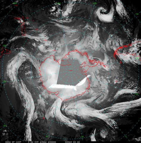 Antarctica Infrared Composite Satellite Photo