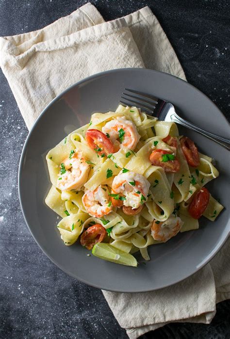 Pappardelle with Truffle Oil and Shrimp Recipe | Kitchen ...