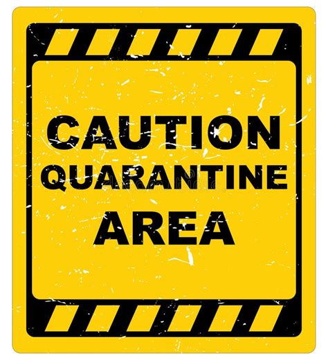 Caution Quarantine Area Stock Vector Illustration Of Toxic 102847966