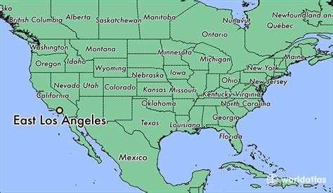 Where Is East Los Angeles Ca East Los Angeles California Map