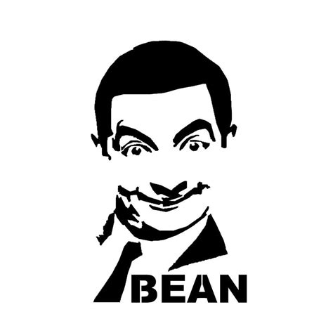 Black And White Mr Bean