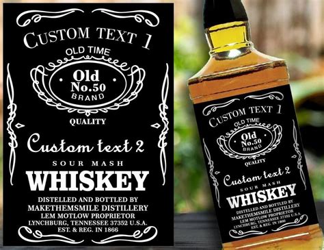 Liquor Bottle Labels Template Best Of Custom Label Personalised Custom