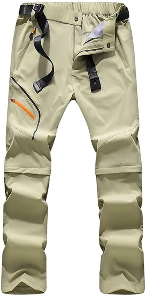 Weiwei Mens Convertible Pants Lightweight Zip Off Pants Quick Dry Upf