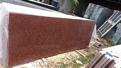 New Imperial Red Granite Slab India Red Granite From India