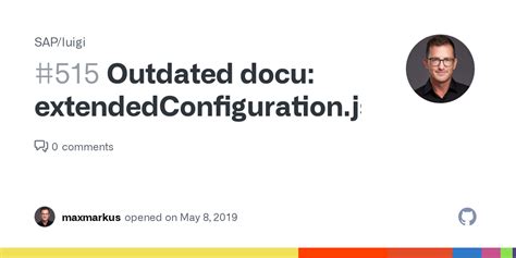 Outdated Docu Extendedconfigurationjs · Issue 515 · Sapluigi · Github