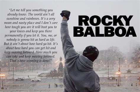 to his son let me tell you something you already know. Rocky Balboa Quote New Poster or Canvas Print
