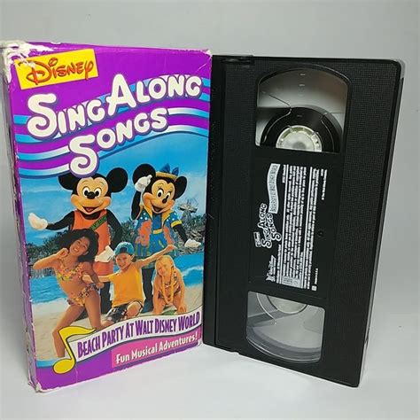 Disney Sing Along Songs Beach Party At Walt Disney World Vhs Etsy Canada Images And Photos Finder