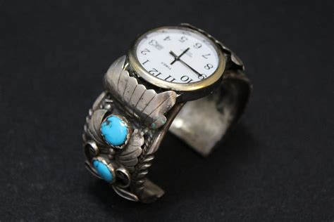 Navajo Turquoise Watch Cuff Native American Watch Watch Bracelet