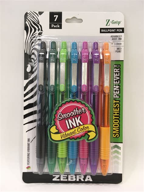 Zebra Z Grip Ballpoint Pen Assorted 7 Pk East Los Angeles College Store