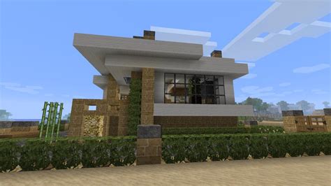 Modern House Tutorial Beach Town Project Minecraft Project