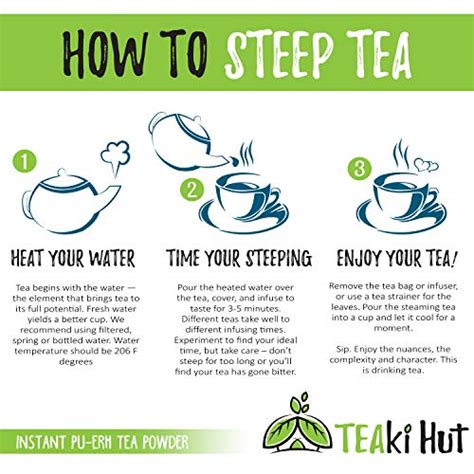 Teaki Hut Instant Pu Erh Tea Powder Zero Fat Low Carb Low Calorie