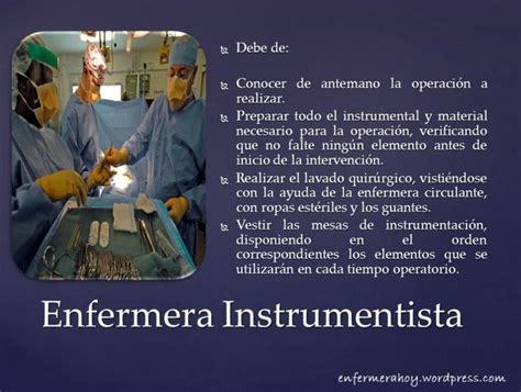 Diferencias Entre La Enfermera Circulante Y La Enfermera Instrumentista