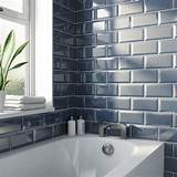 See more ideas about blue subway tile, tile bathroom, subway tile. Metro subway midnight blue bevelled gloss wall tile 100mm ...