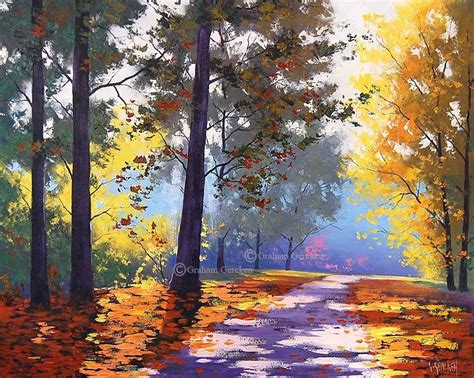 Autumn Oil Painting Listed Artist Original Landscape By G Gercken