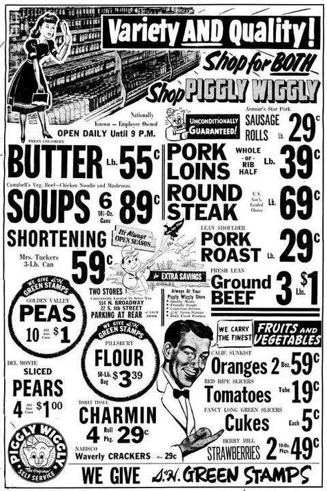 Remember Grocery Ads Vintage Newspaper Old Advertisements