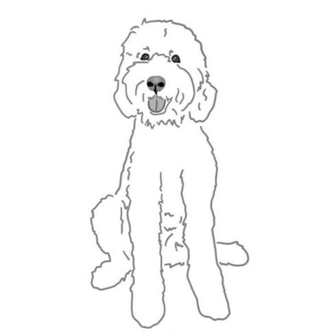 Doodle Embroidery Design Goldendoodle Labradoodle Etsy Dog Drawing