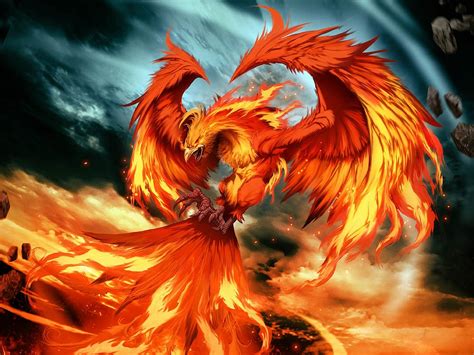 Egyptian Immortal Phoenix Soul Of Ra Bird Of The Sun And Fire Izidas