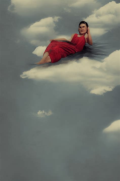 Floating Woman By Robin Eisenberg Creative Fabrica