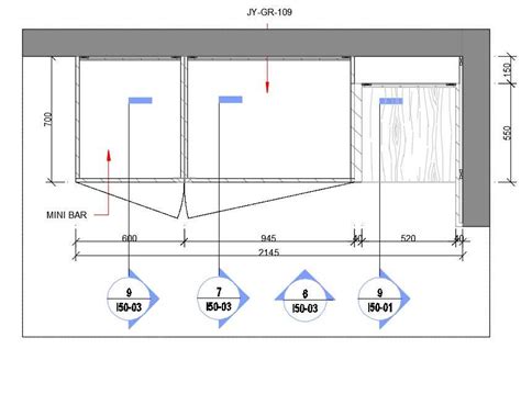 Double Door Wardrobe With One Open Storage Specified In This Auto Cad