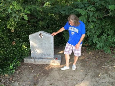 Robert Plant Next To The Grave Of Sonny Boy Williamson In Mississippi