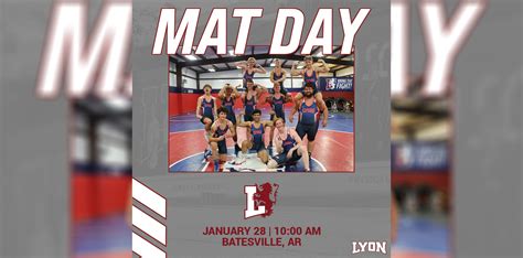 Lyon College Mens Wrestling To Host 2023 Amcsac Duals Today Lyon