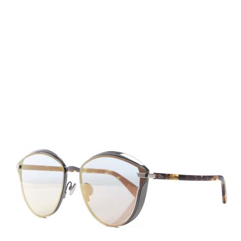 christian dior round mirrored murmure sunglasses havana 584411 fashionphile